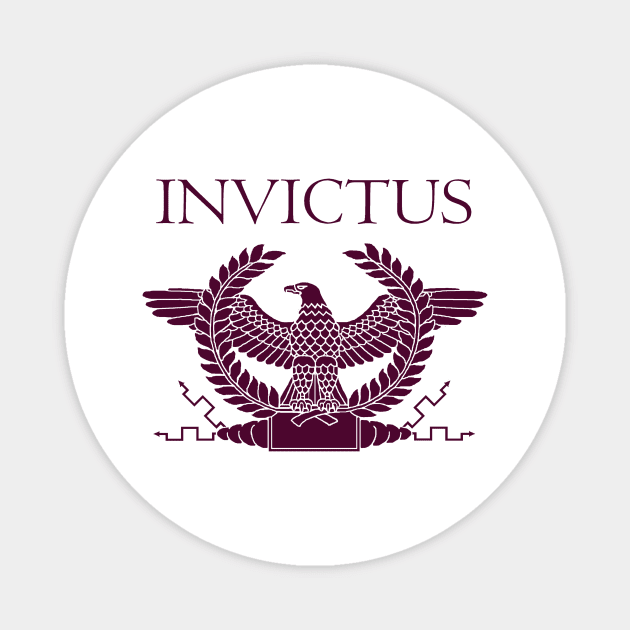 Invictus - Purple Eagle Magnet by AtlanteanArts